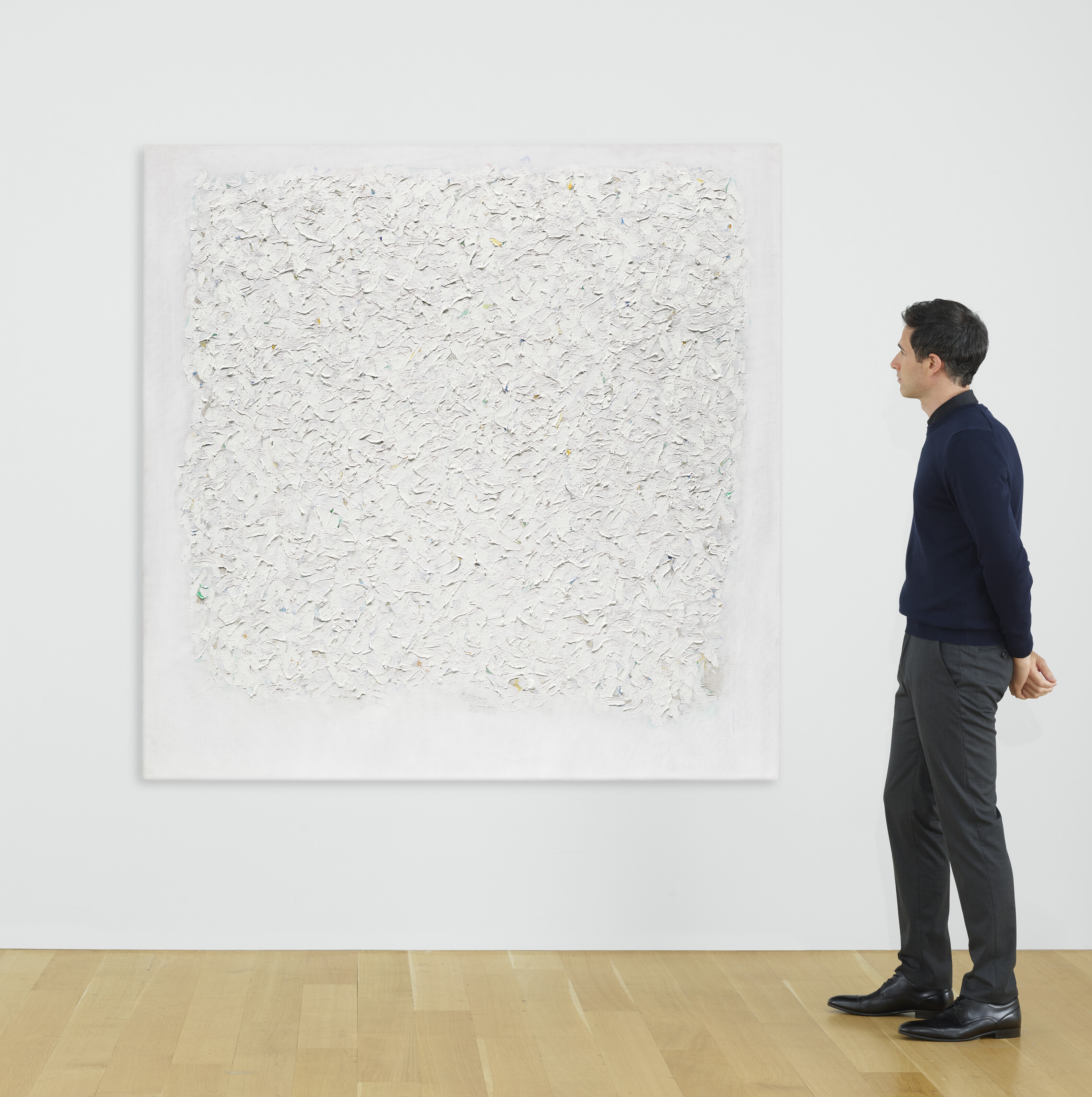 Artwork by Robert Ryman, Untitled, Made of oil on linen