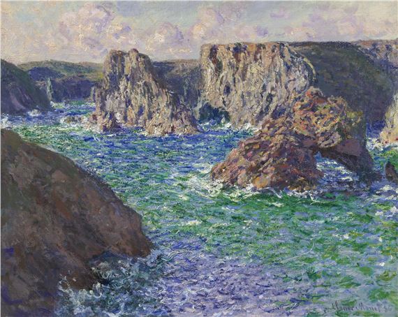 La Roche Guibel, Port-Domois by Claude Monet, Painted in 1886