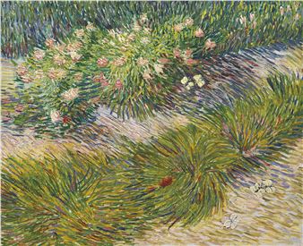 Coin de jardin avec papillons - Vincent van Gogh