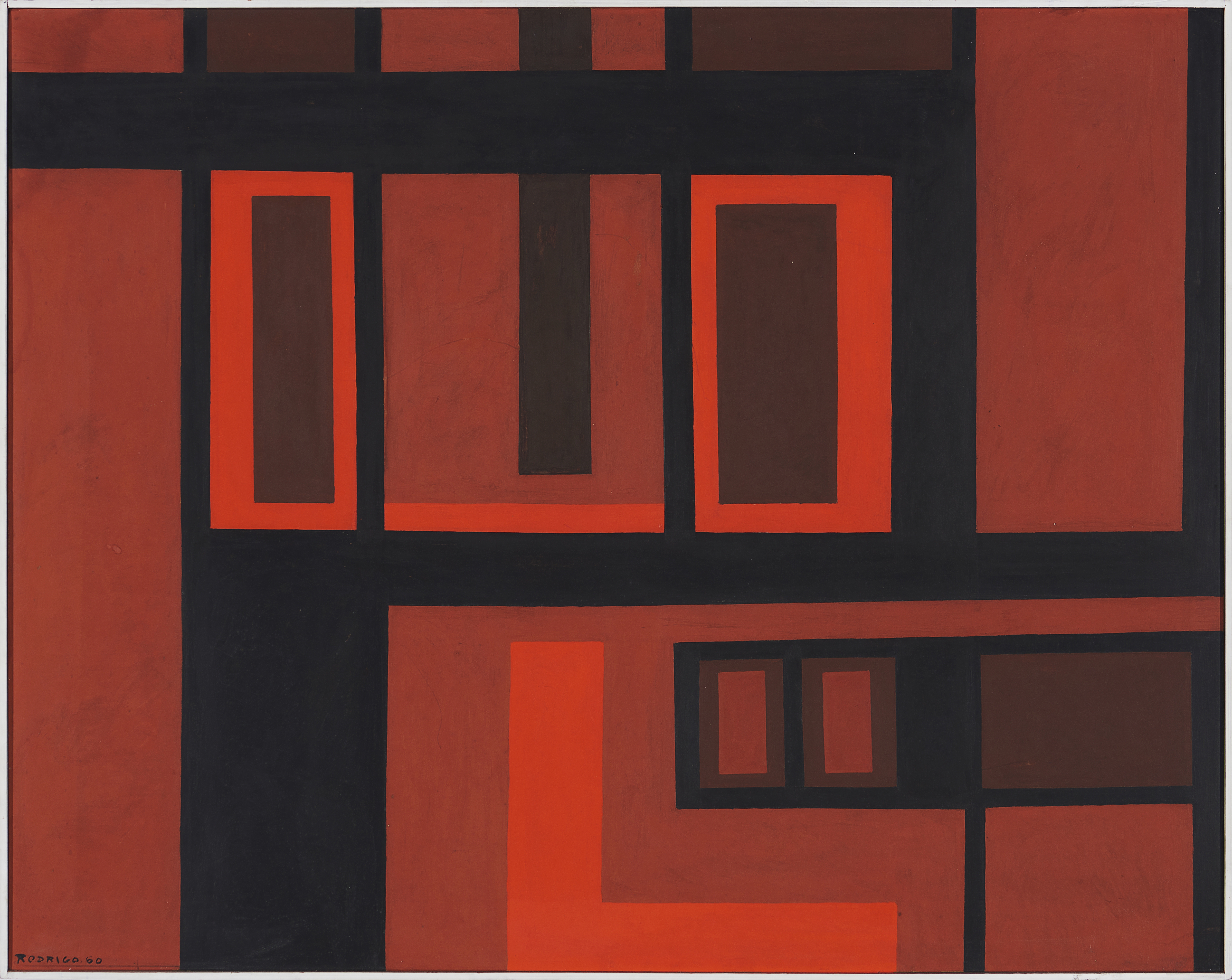 Artwork by Joaquim José Rodrigo, Nocturno, Made of Tempera on platex