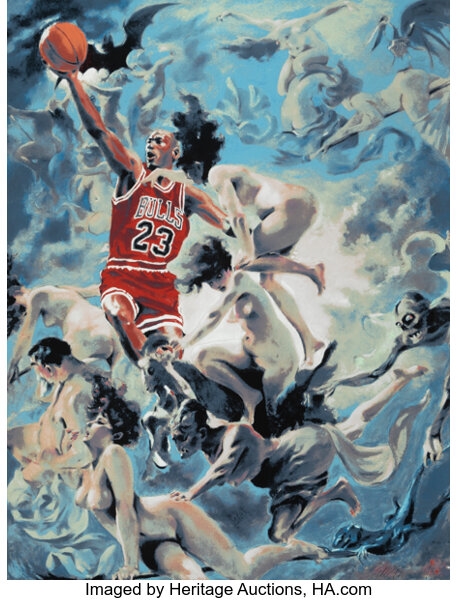 Artwork by Eric Yahnker, Faustbreak,, Made of Screenprint in colors on Mohawk Superfine UltraWhite paper