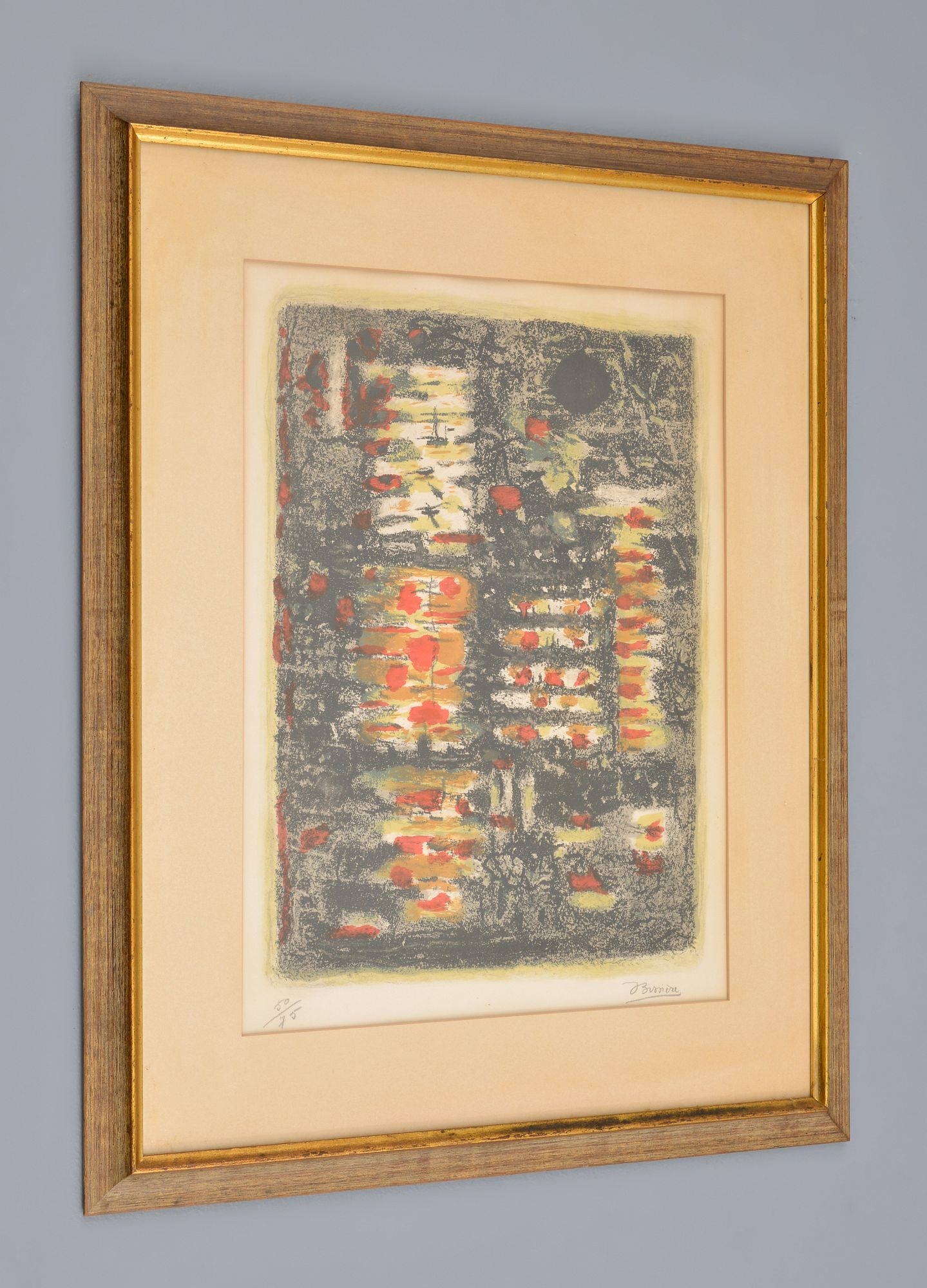 Artwork by Roger Bissière, Roger Bissiere LUMIERE DANS LA FORET Lithograph, Made of lithograph