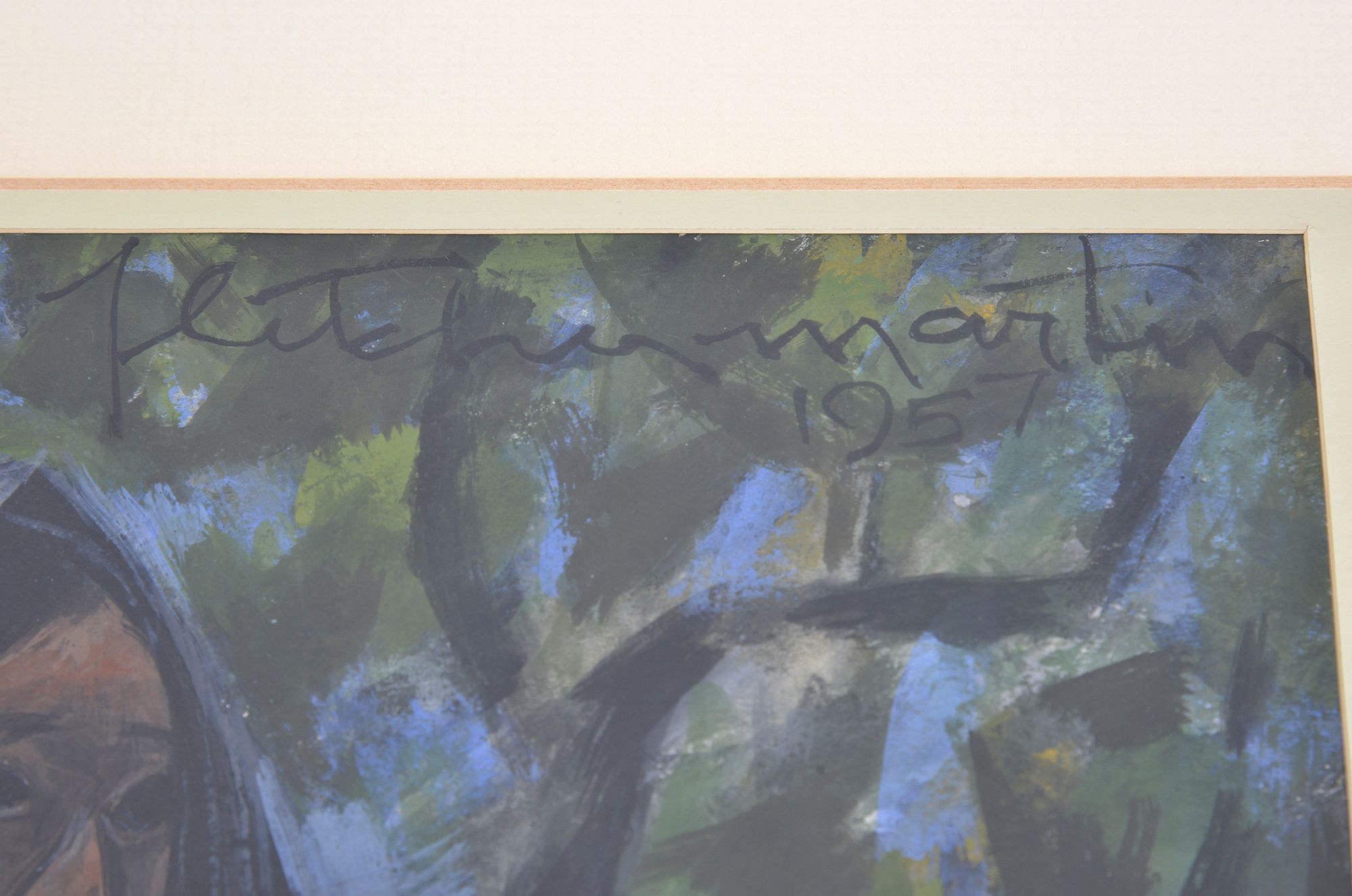 Fletcher Martin | Fletcher Martin Gouache Painting (1957) | MutualArt