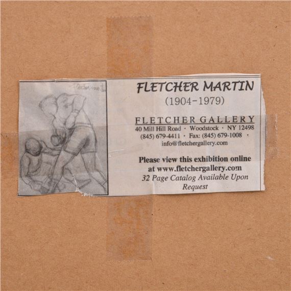 Fletcher Martin | Fletcher Martin Gouache Painting (1957) | MutualArt