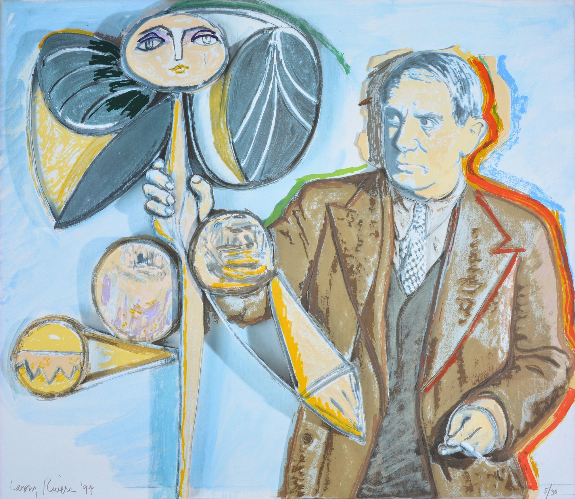 Larry Rivers | Larry Rivers PABLO PICASSO Screenprint (1994) | MutualArt