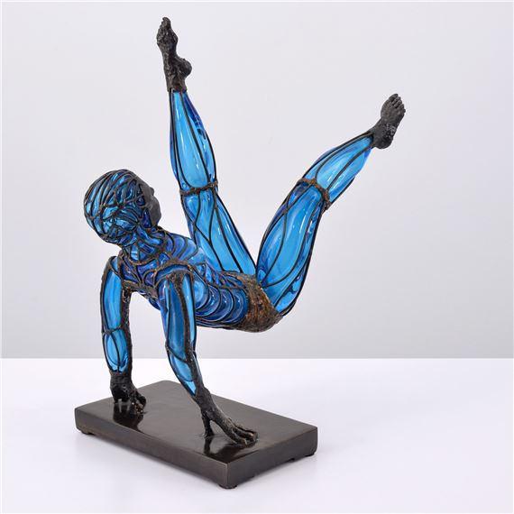David Bennett | David Bennett BLUE ACROBAT Sculpture | MutualArt