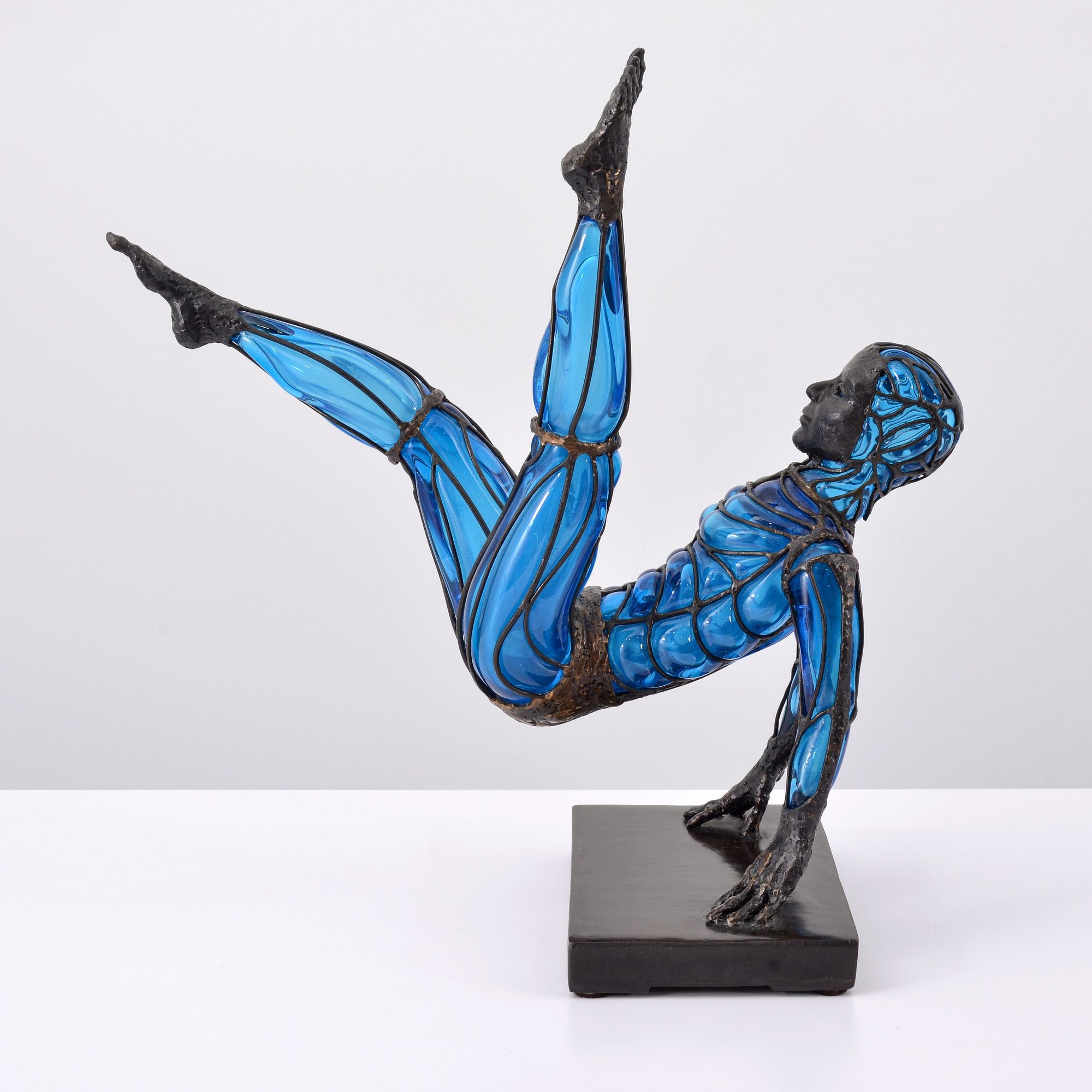 David Bennett | David Bennett BLUE ACROBAT Sculpture | MutualArt