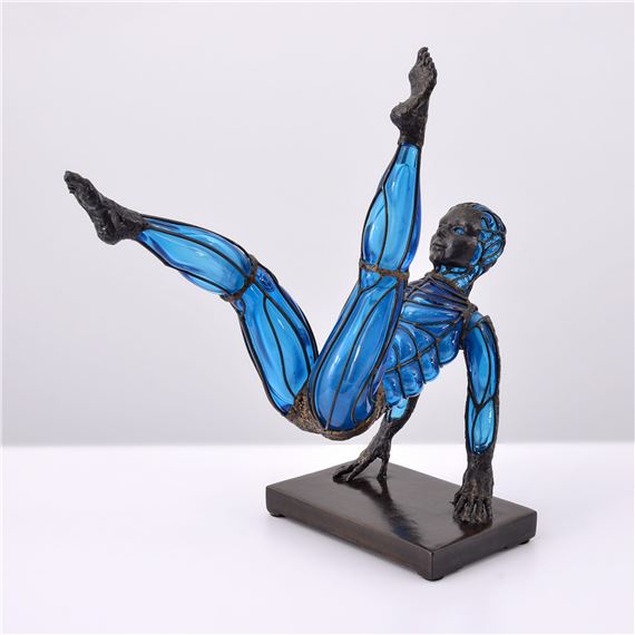David Bennett | David Bennett BLUE ACROBAT Sculpture | MutualArt