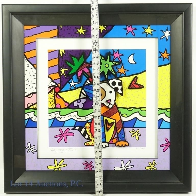 Romero Britto | Romero Britto Framed Lovely II 2017 (2017) | MutualArt
