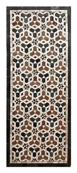 A 15TH / 17TH CENTURY OTTOMAN / MAMLUK GEOMETRIC MARBLE MOSAIC WALL PANEL, EGYPT - Egyptian School 17th Century