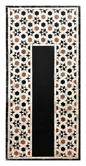 A 15TH / 17TH CENTURY OTTOMAN / MAMLUK GEOMETRIC MARBLE MOSAIC WALL PANEL, EGYPT by Egyptian School 17th Century, 15TH / 17TH CENTURY