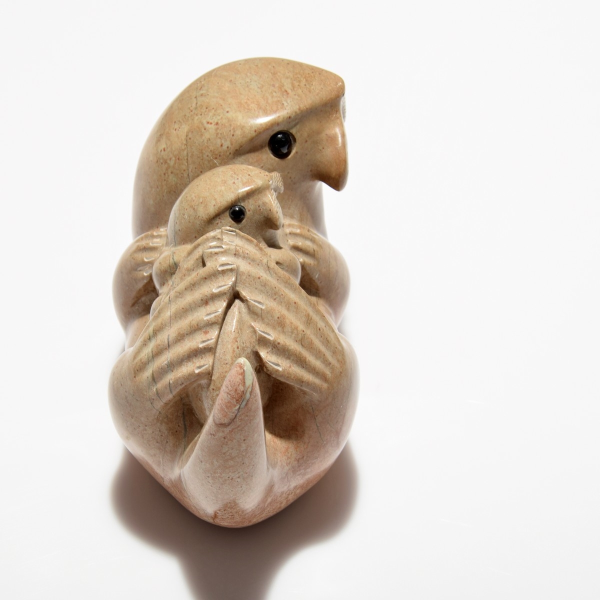 Artwork by Eddie Lee, Hand Carved Sculpture, Made of stone