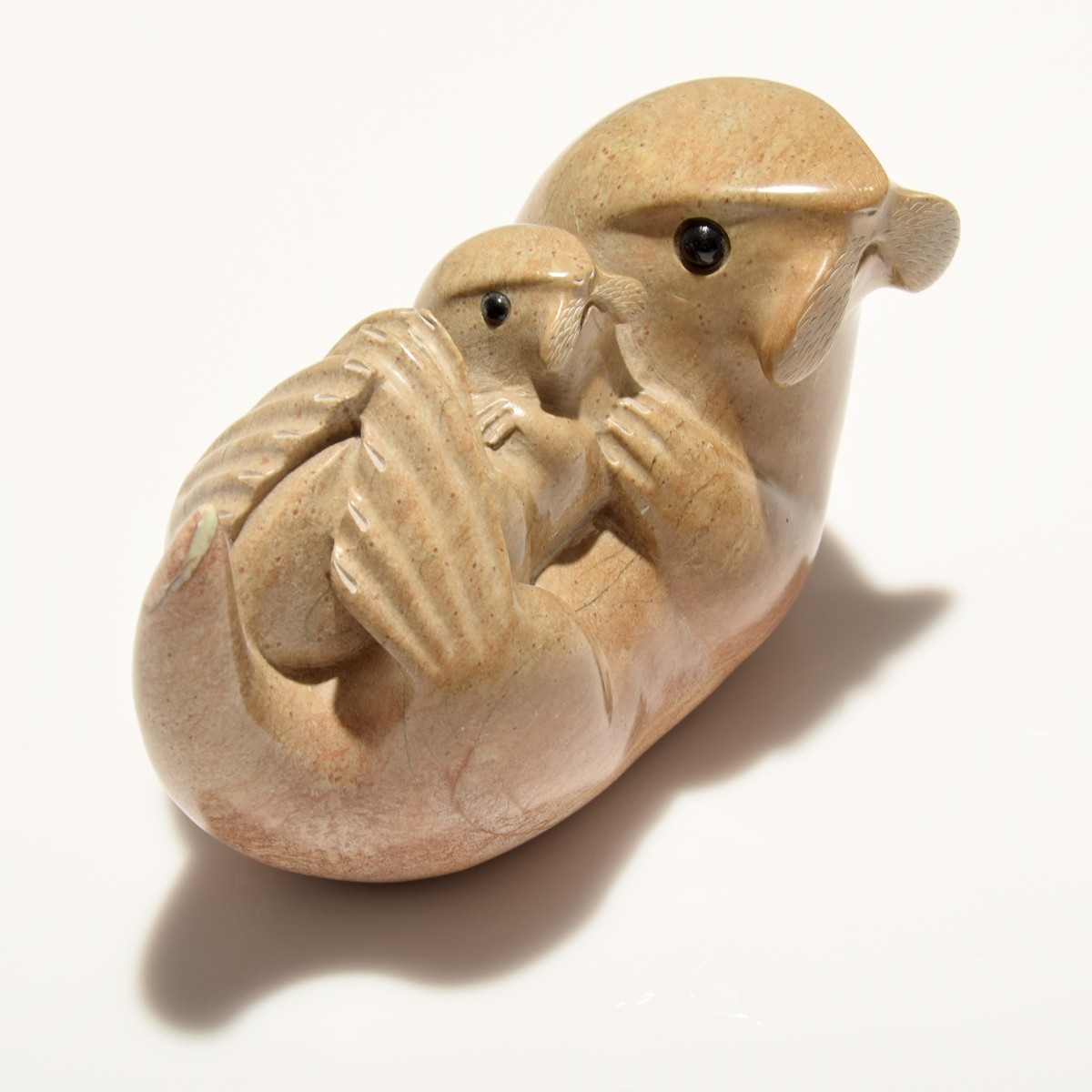 Artwork by Eddie Lee, Hand Carved Sculpture, Made of stone