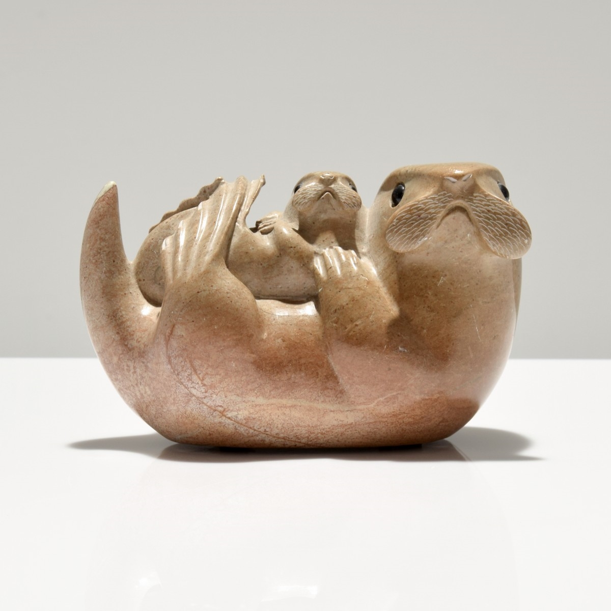 Artwork by Eddie Lee, Hand Carved Sculpture, Made of stone