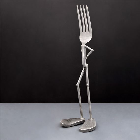 Large  Fork Sculpture, 70"H by Ed Benavente, 2004