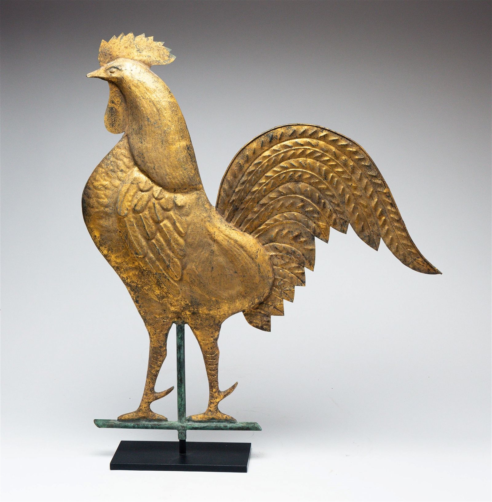 American School, 19th Century | ROOSTER MOLDED COPPER WEATHERVANE ...