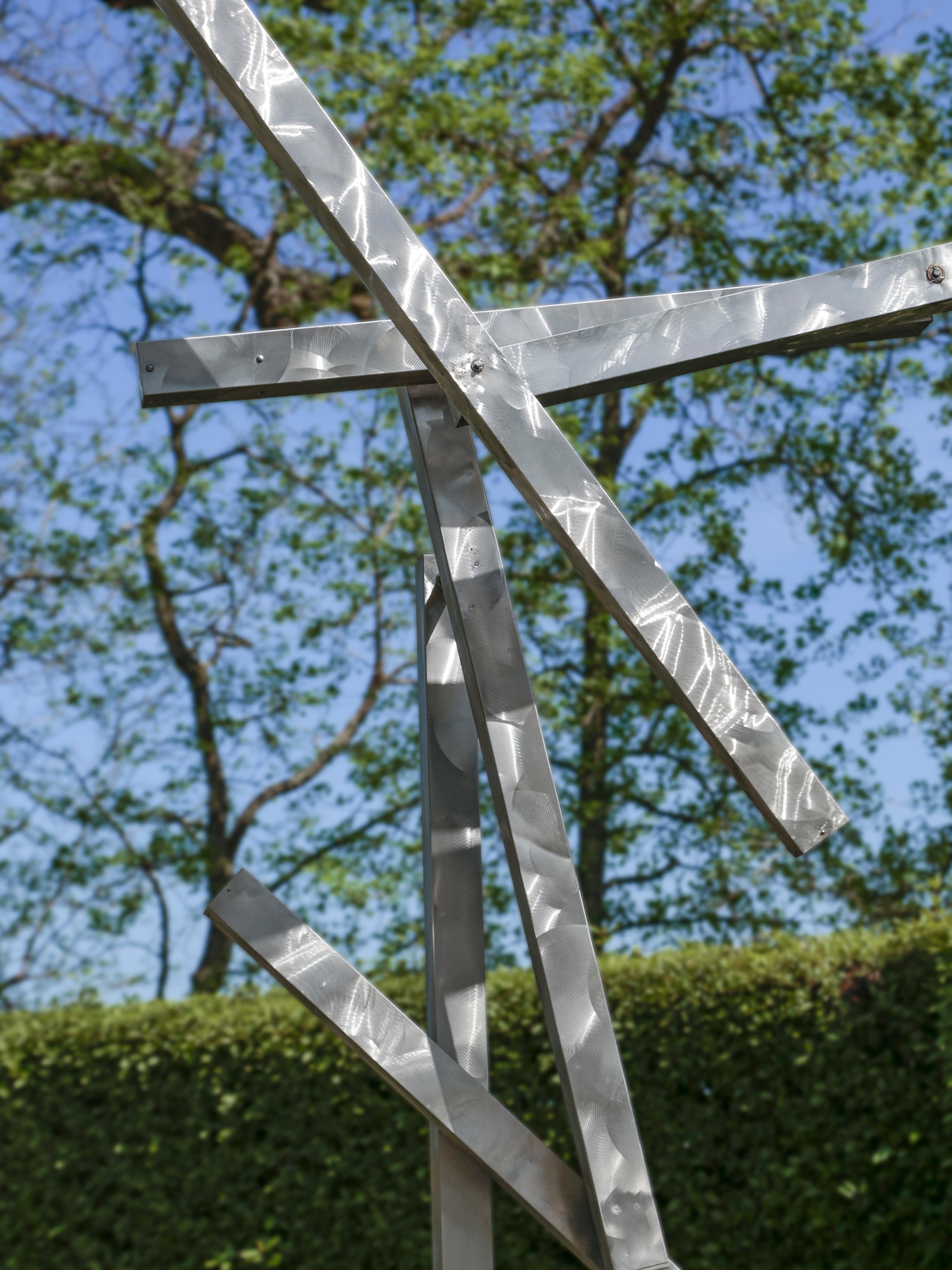 George Rickey | Five Lines Diagonal Jointed II (1989) | MutualArt