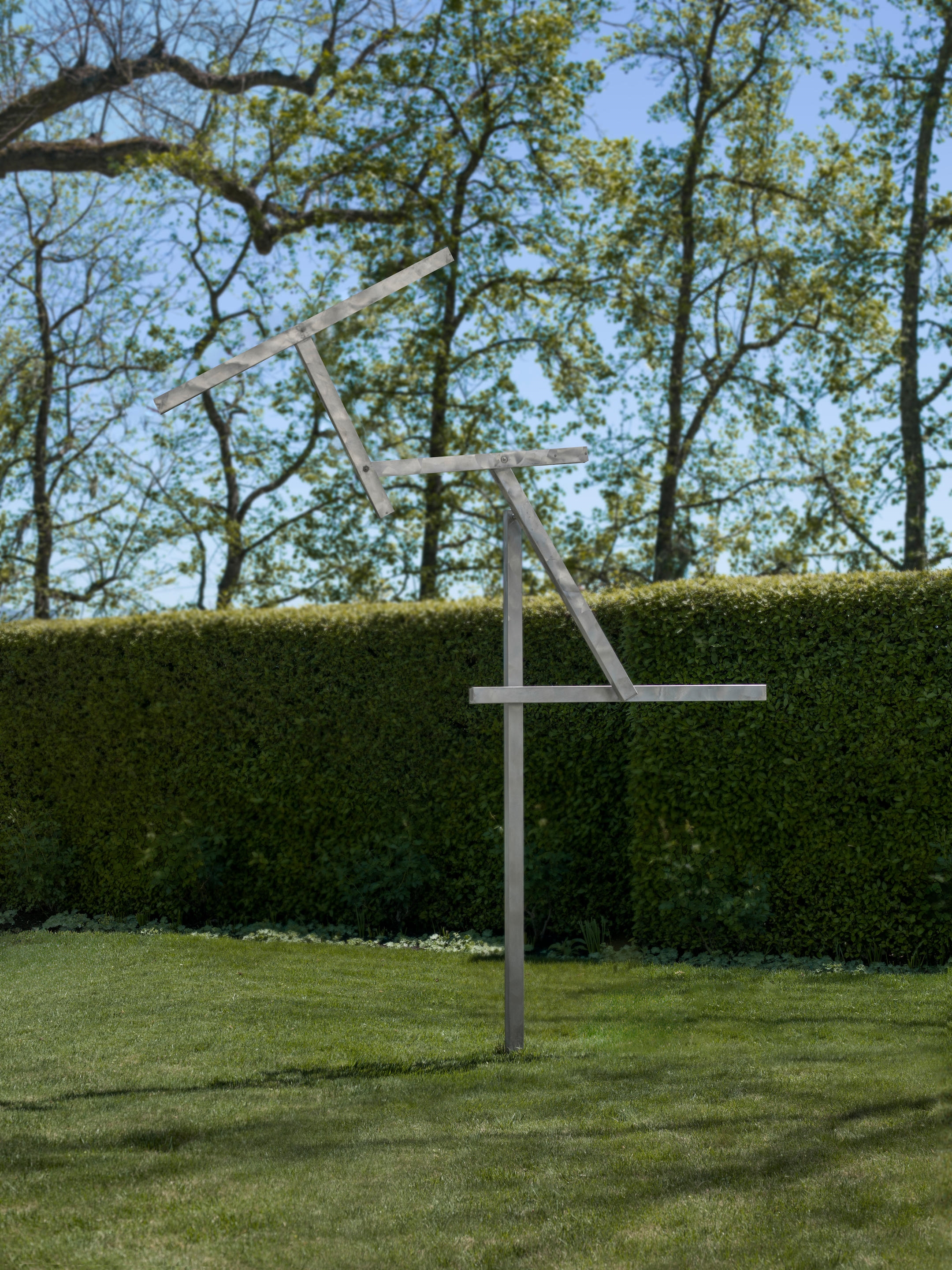 George Rickey | Five Lines Diagonal Jointed II (1989) | MutualArt