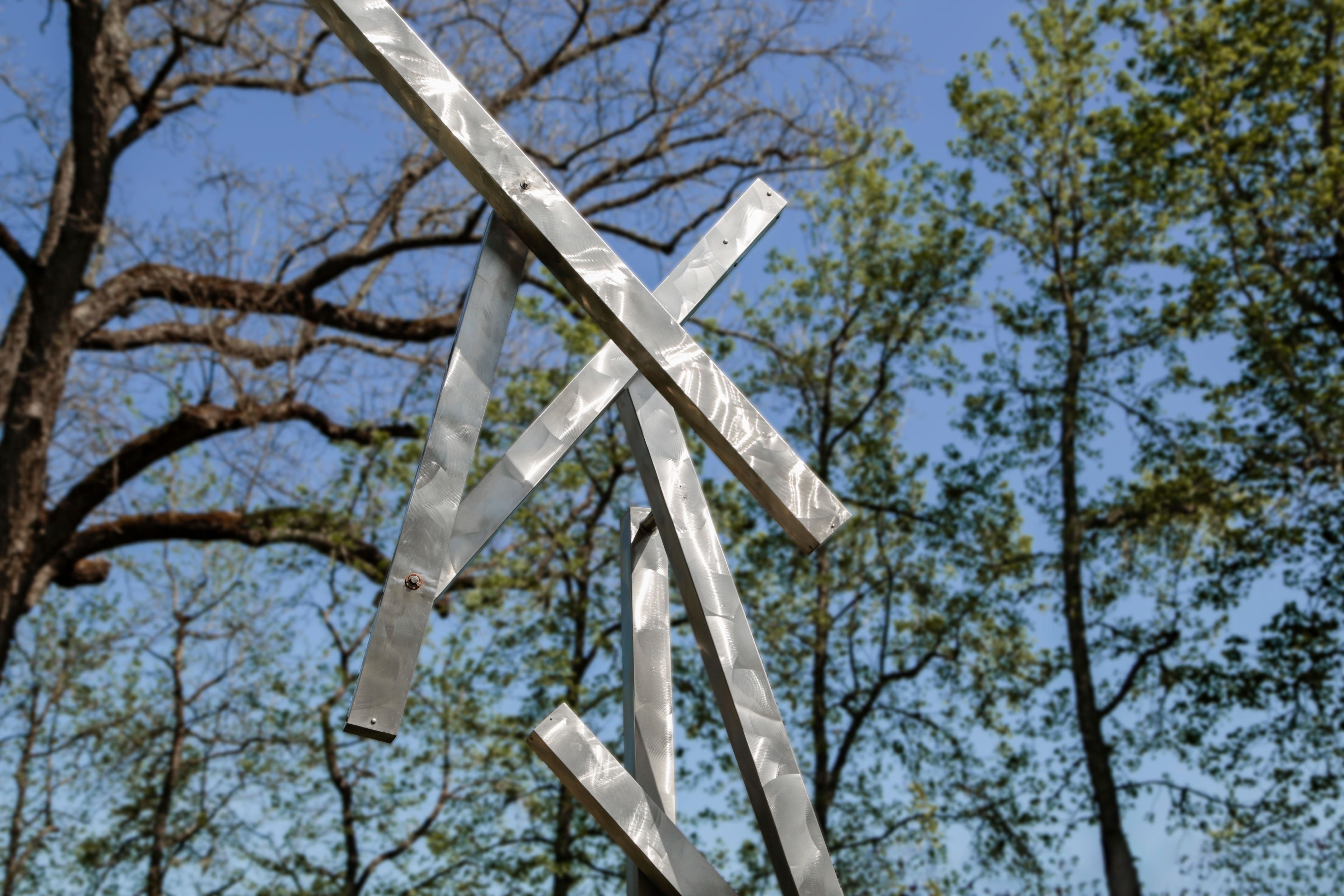 George Rickey | Five Lines Diagonal Jointed II (1989) | MutualArt