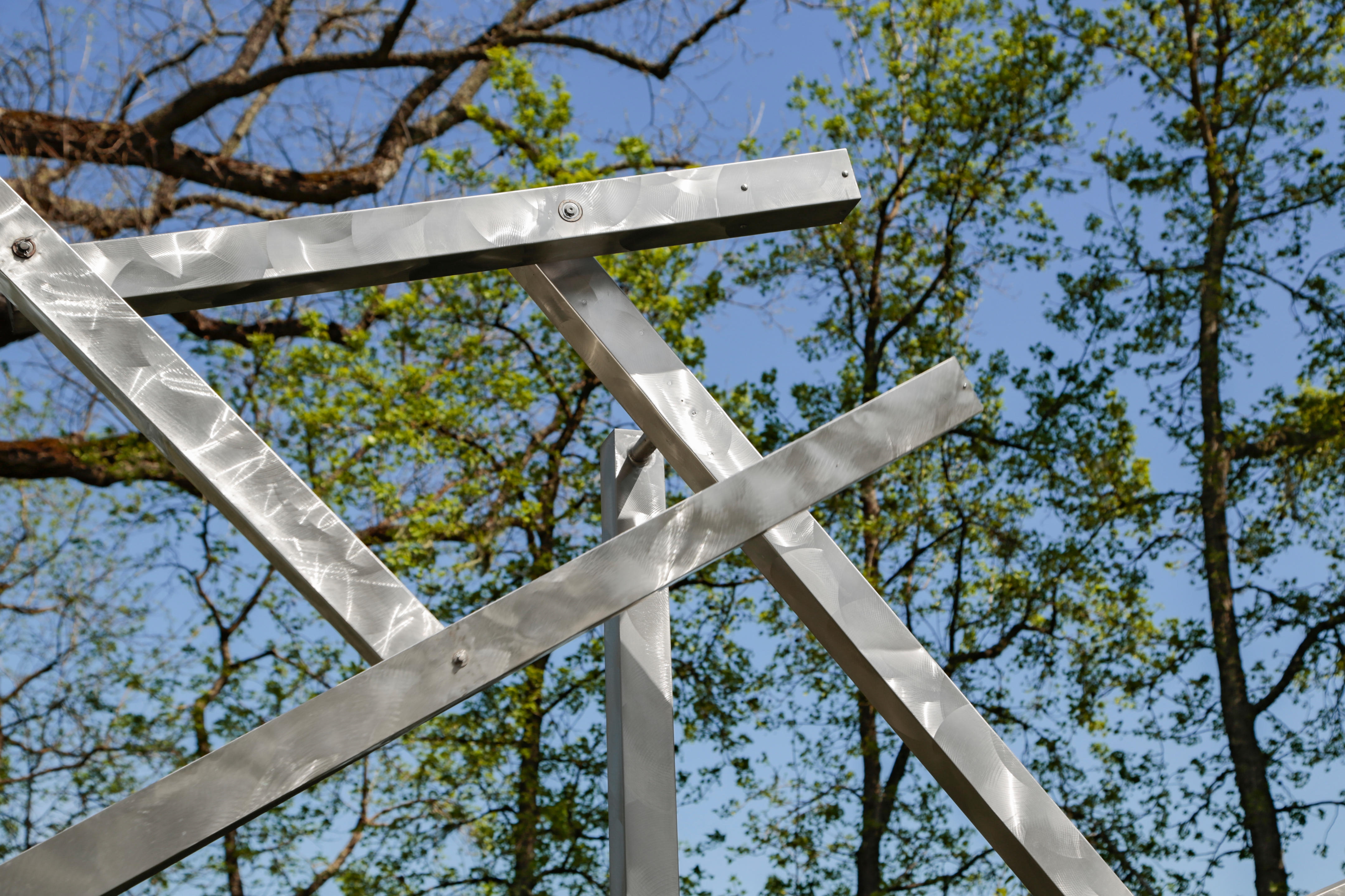 George Rickey | Five Lines Diagonal Jointed II (1989) | MutualArt