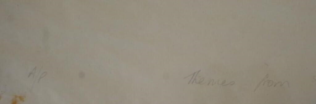 Artwork by Heather Burness, Themes from Tides and Tides, Made of intaglio print