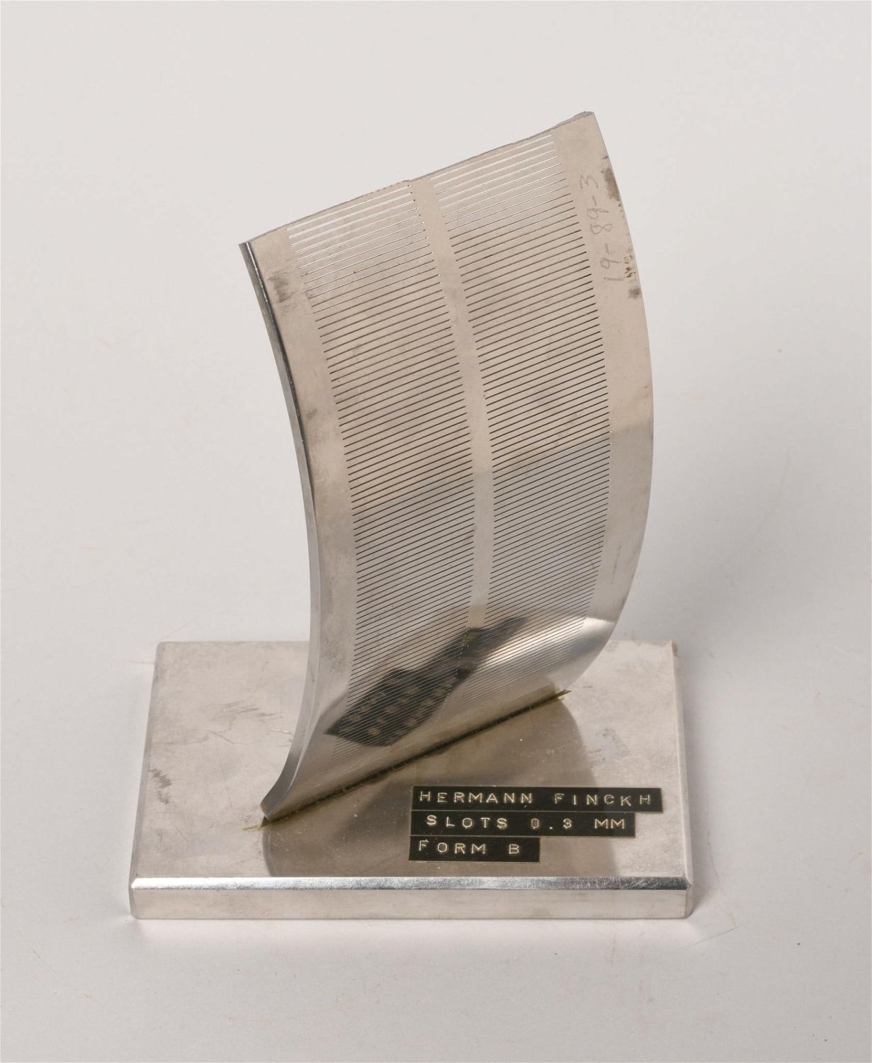 Artwork by Hermann Finckh, Hermann Finckh. Slots Form B Metal Sculpture, Made of Metal Sculpture