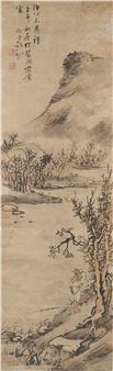 Fishing by the Creek - Gu Zhi