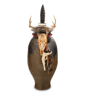 Robert Behr(American, 20th Century)Deer Spirit Vessel - Robert Behr