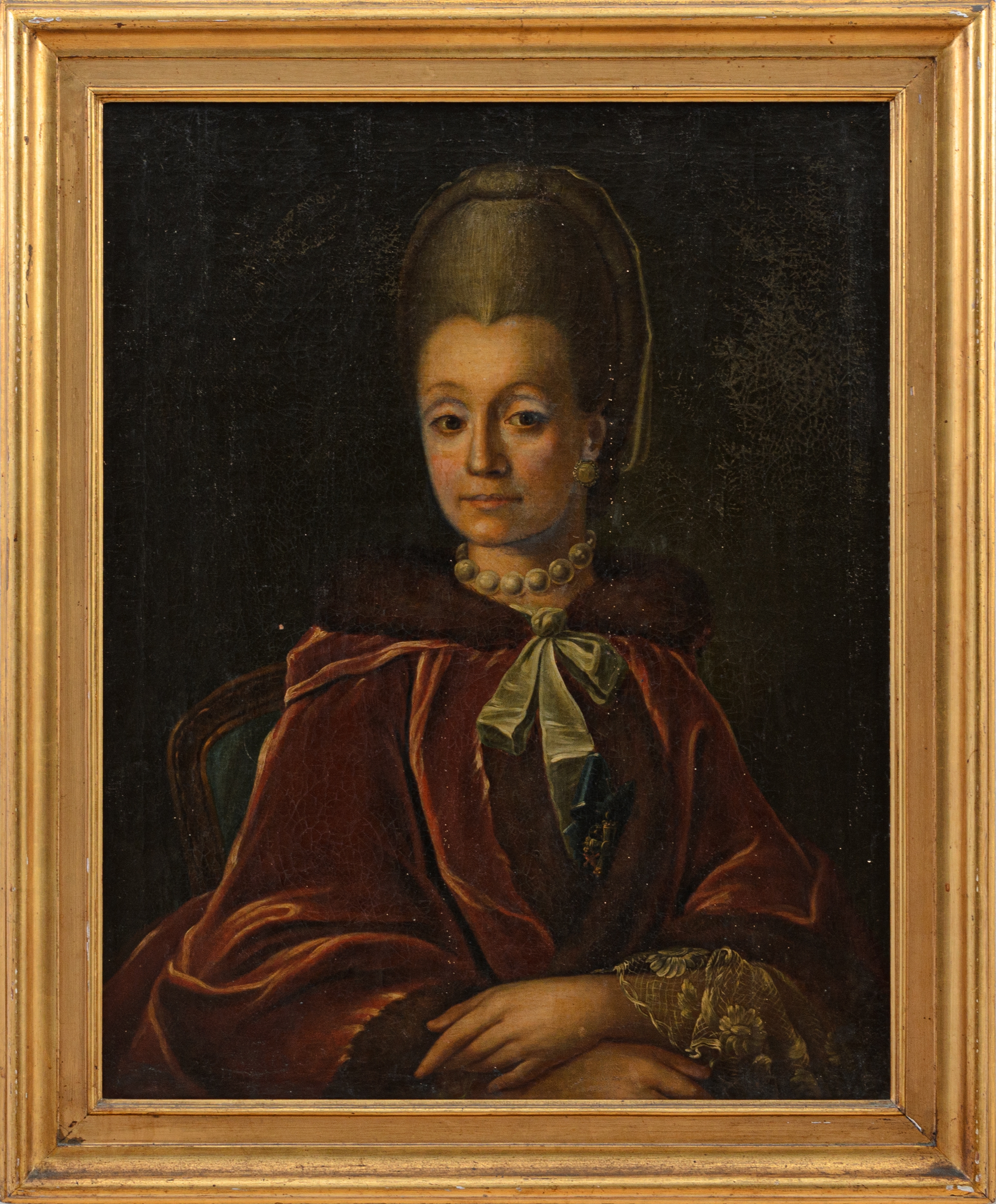 Ritratto di Anna Catharina Von Der Hauch (1722-1786 - German School, 18th Century
