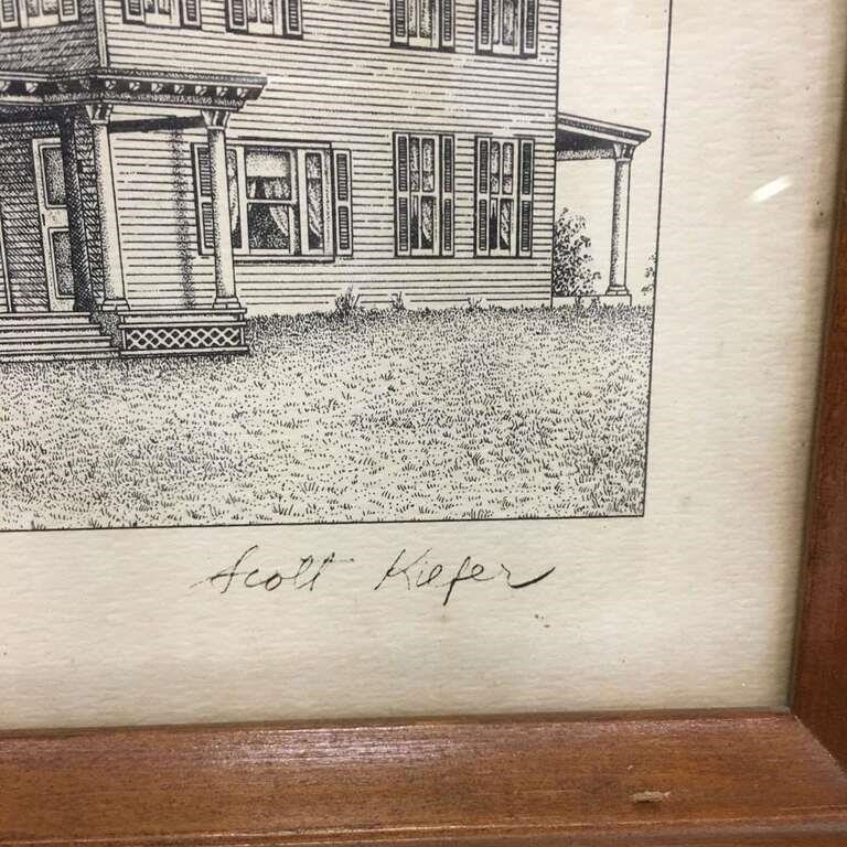 Artwork by Scott Kiefer, Scott Kiefer Engraving, Lawnfield, Made of Paper