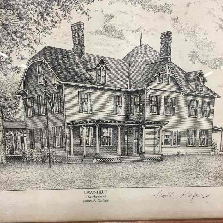 Artwork by Scott Kiefer, Scott Kiefer Engraving, Lawnfield, Made of Paper