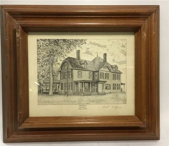 Scott Kiefer Engraving, Lawnfield by Scott Kiefer