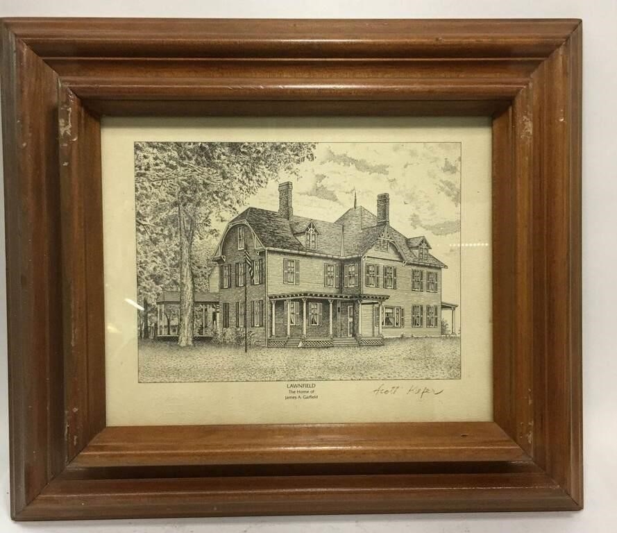 Artwork by Scott Kiefer, Scott Kiefer Engraving, Lawnfield, Made of Paper