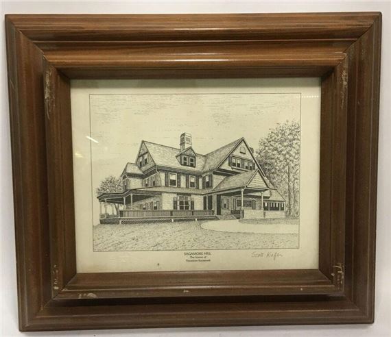 Scott Kiefer Engraving, Sagamore Hill by Scott Kiefer