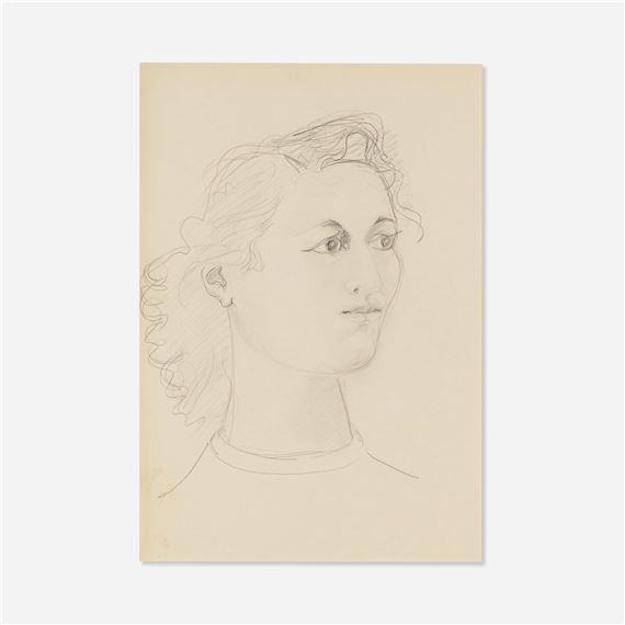 Portrait of a Woman I by John D. Graham, 1954