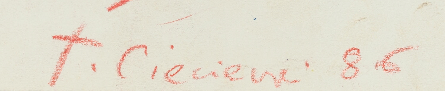 Artwork by Tomasz Ciecierski, Untitled, Made of crayon/paper