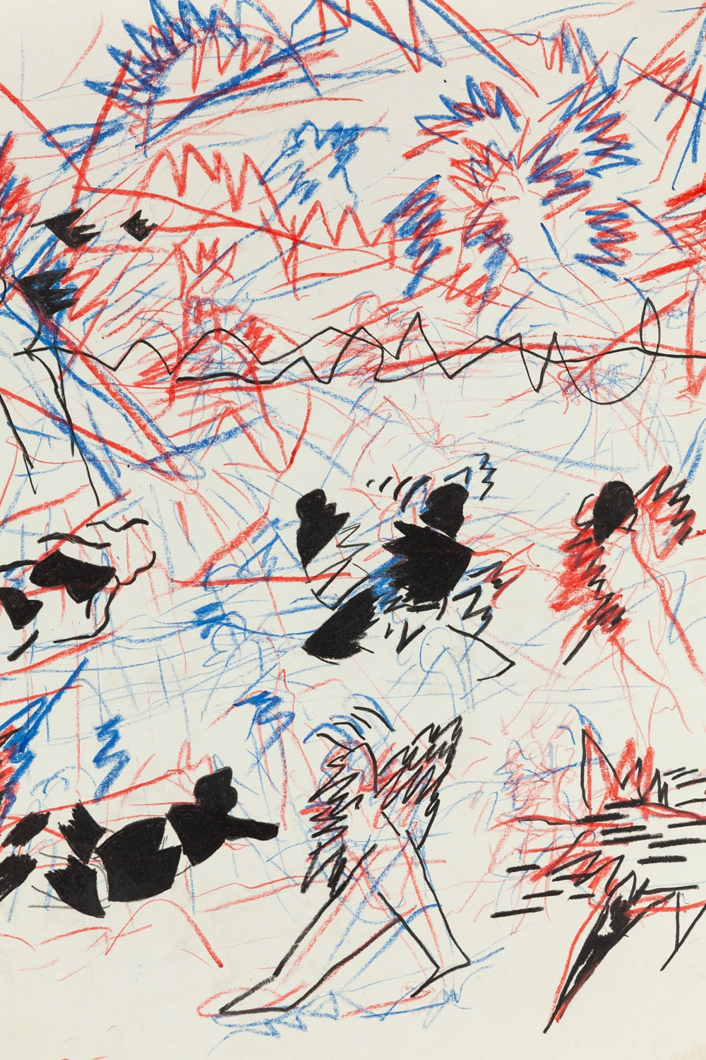 Artwork by Tomasz Ciecierski, Untitled, Made of crayon/paper