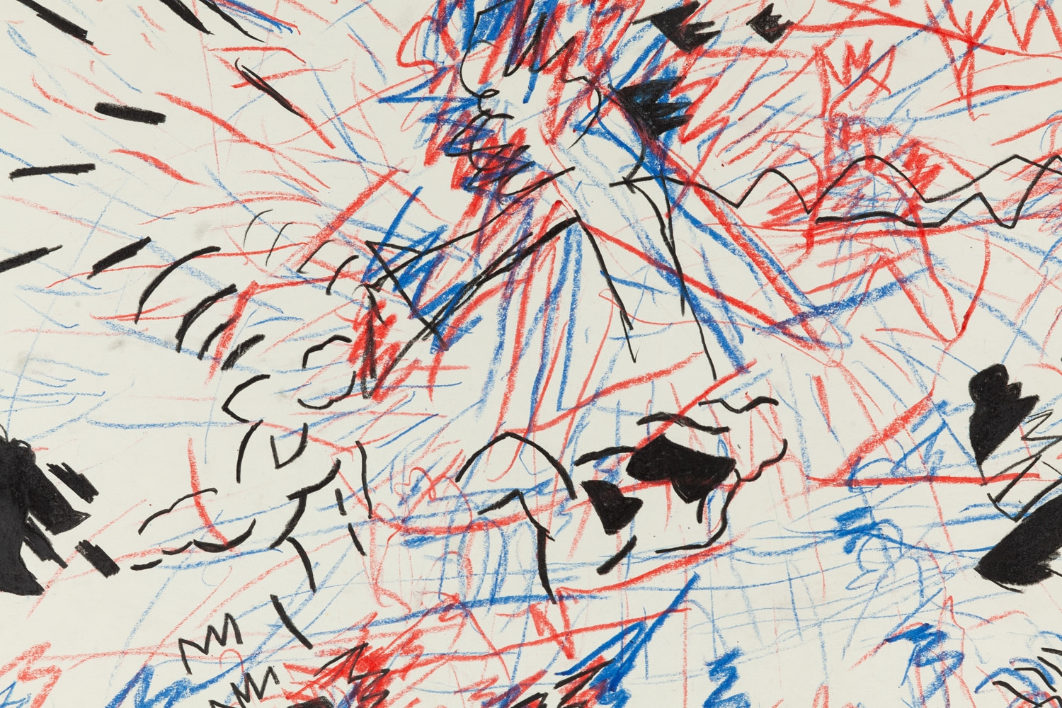 Artwork by Tomasz Ciecierski, Untitled, Made of crayon/paper