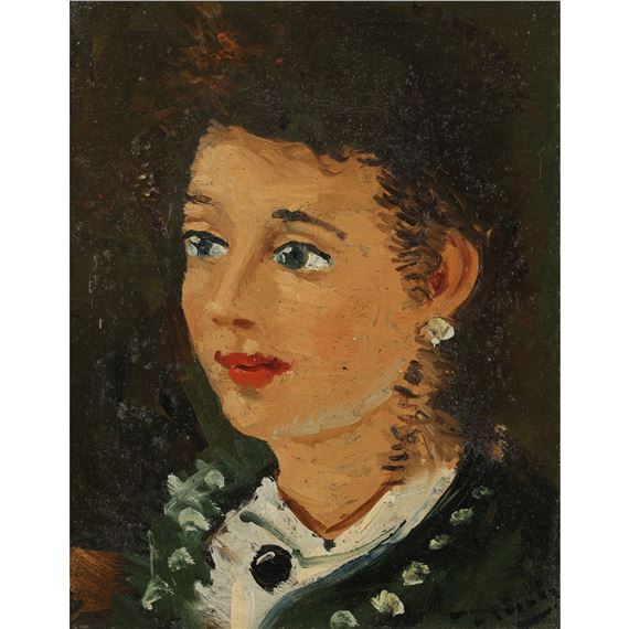 André Derain | PORTRAIT OF A WOMAN (1946 - 1950) | MutualArt