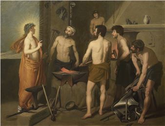 Apollo w kuźni Wulkana - Enrique Lagares