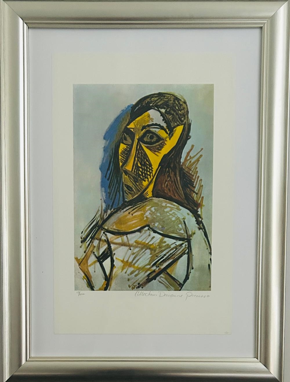 After Pablo Picasso - Female Nude (Study). Limited Edition Giclee 13/500. Image 50 cm x 33 cm Frame 70 cm x 52 cm Exclusively Commissioned for the Picasso Collection. Comes With a Certificate of Authenticity by Pablo Picasso