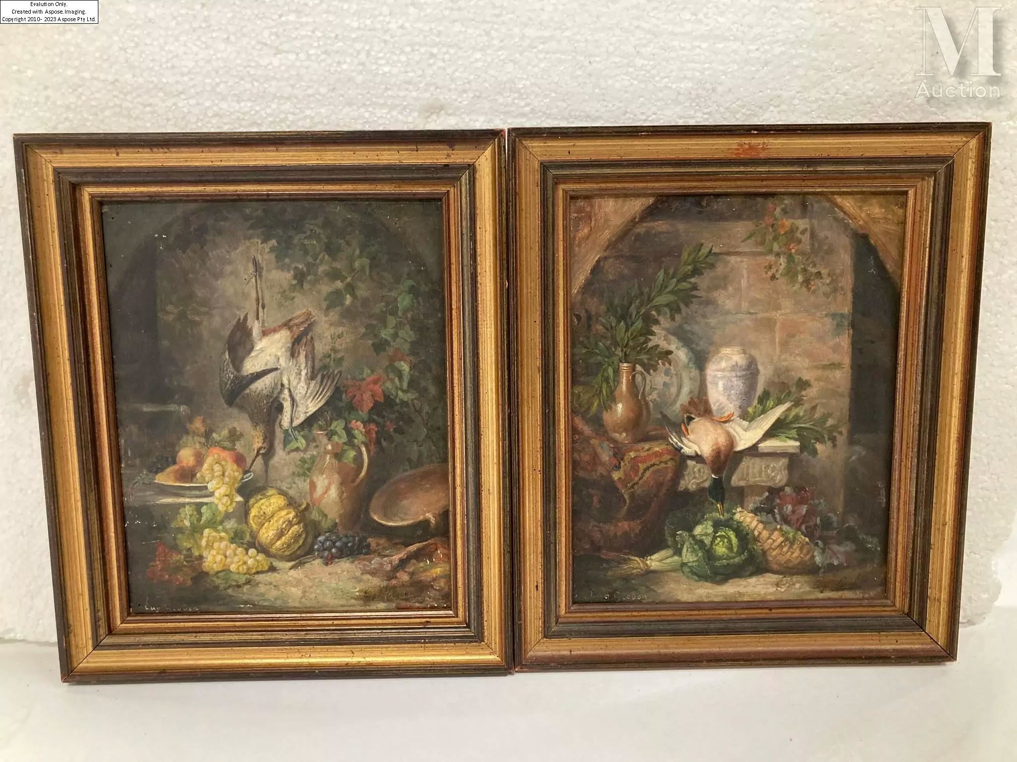 Artwork by Anthelme-Eugene Grobon, Natures mortes