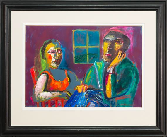 TWO FIGURES BY A WINDOW by Neil MacPherson