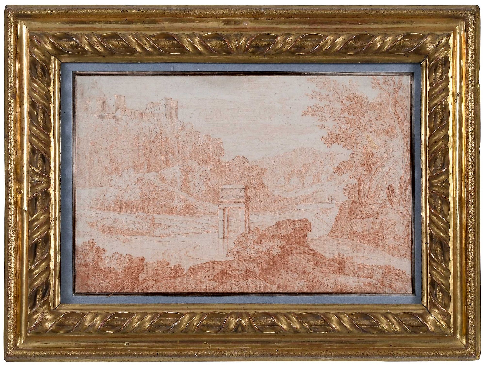 Hubert Robert | AN ARCHITECTURAL FANTASY OF ROME WITH THE COLOSSEUM ...