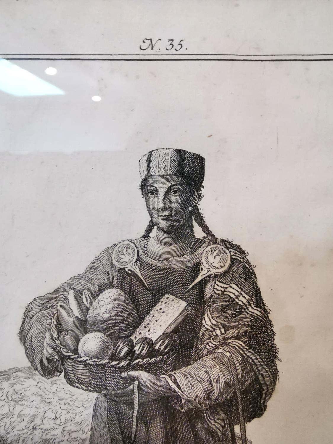 Artwork by Juan de la Cruz Cano, Juan de La Cruz Cano Y Olmedilla, Spanish (1734 - 1790), seven framed and glazed 18th century, Made of engravings