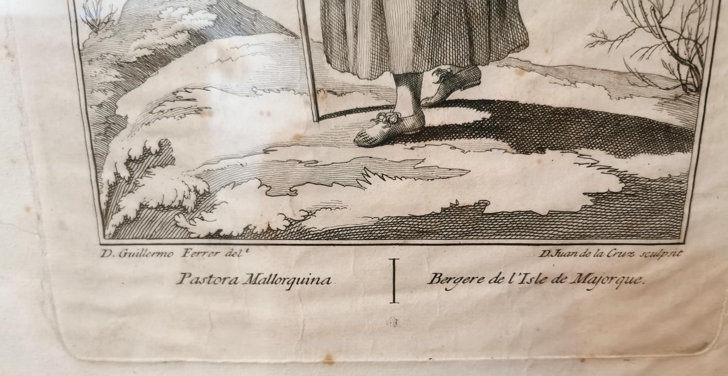 Artwork by Juan de la Cruz Cano, Juan de La Cruz Cano Y Olmedilla, Spanish (1734 - 1790), seven framed and glazed 18th century, Made of engravings