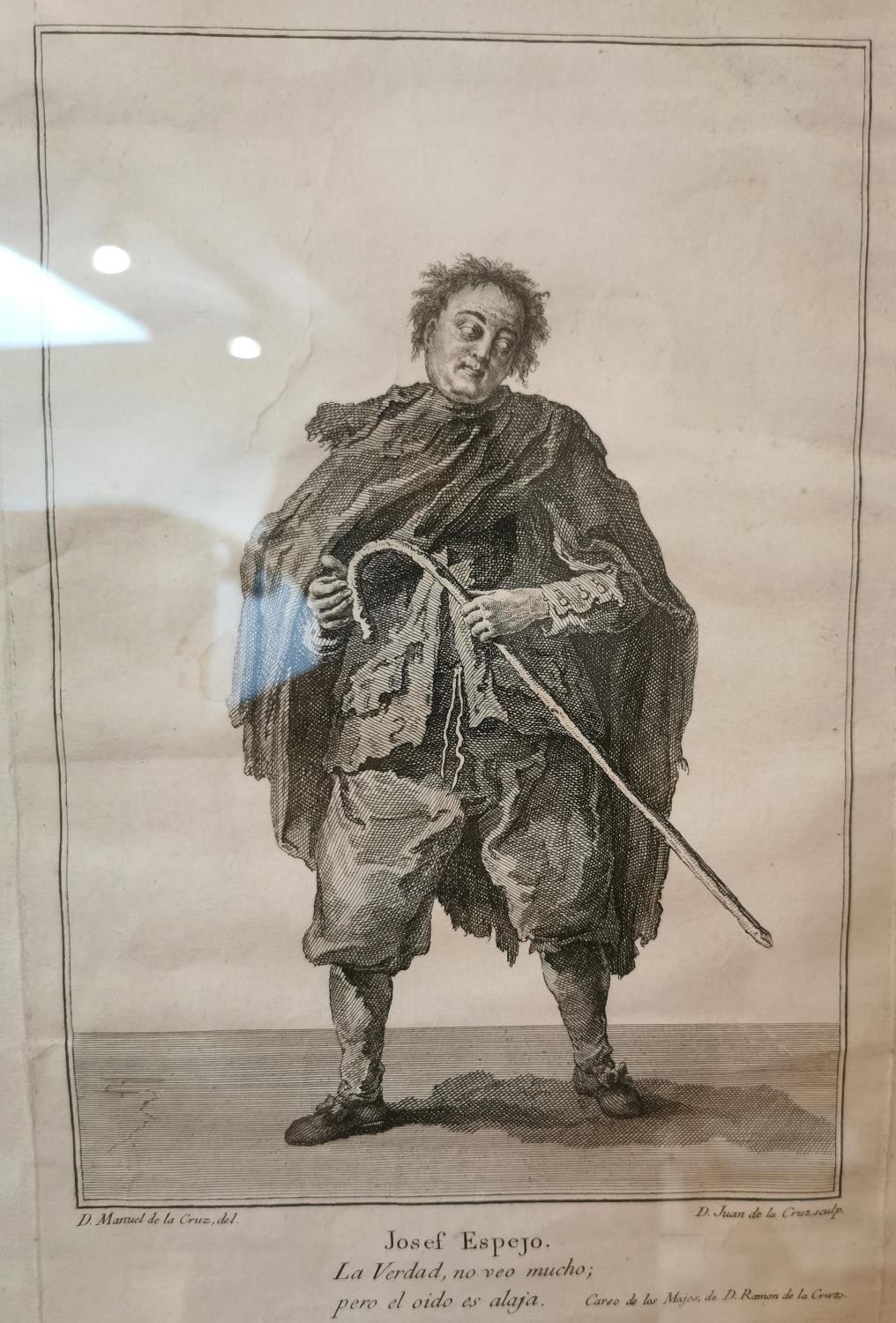 Artwork by Juan de la Cruz Cano, Juan de La Cruz Cano Y Olmedilla, Spanish (1734 - 1790), seven framed and glazed 18th century, Made of engravings