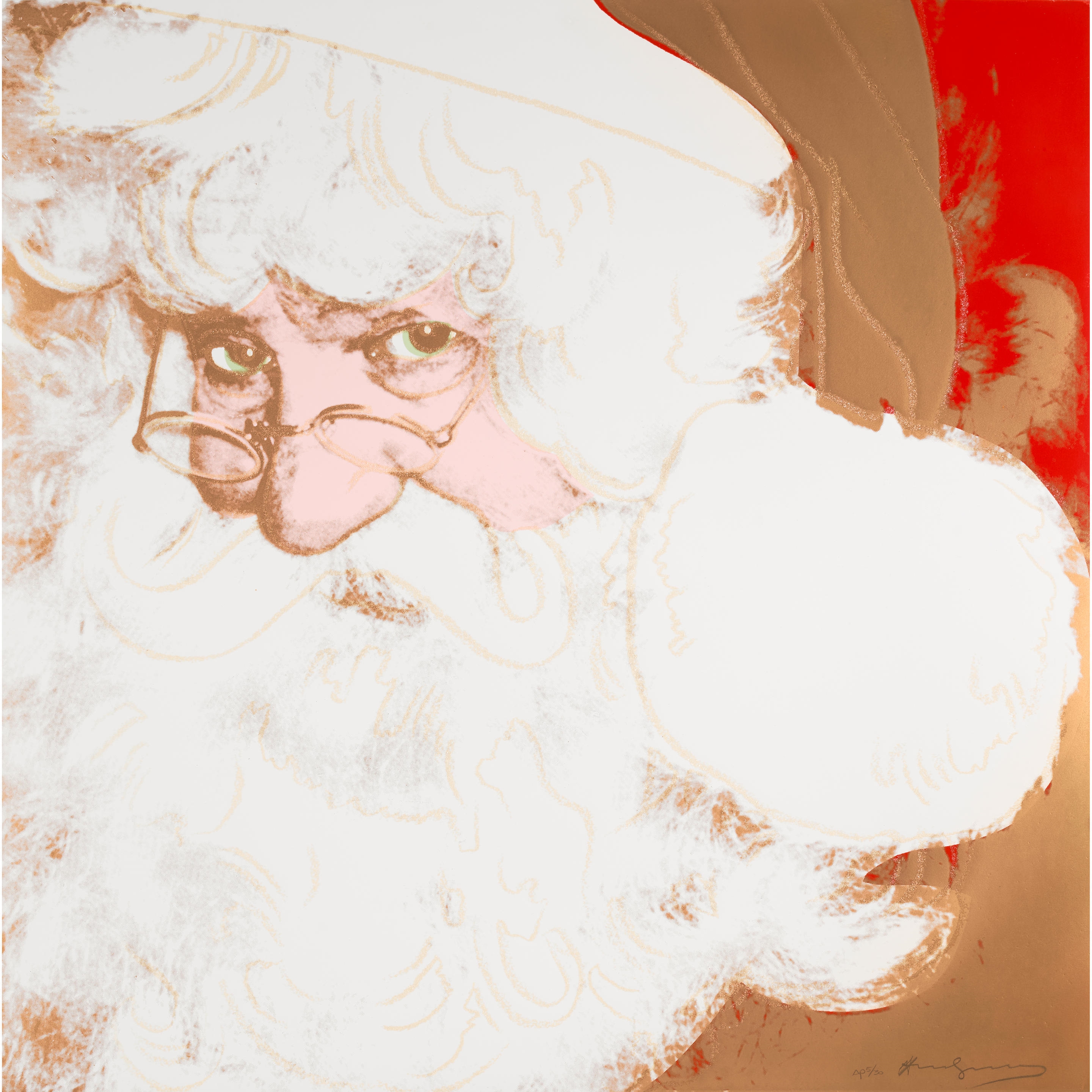 Andy Warhol | Santa Claus, from Myths (1981) | MutualArt