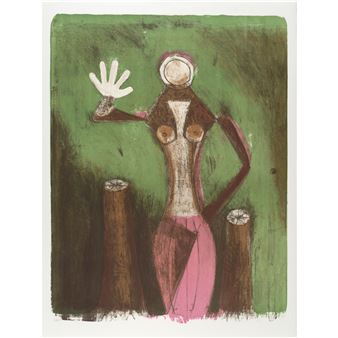 Femme en mauve, from Las Mujeres - Rufino Tamayo