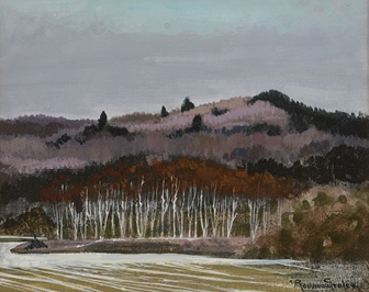 Artwork by Nicole Rousseau-Grolee, Bruyères, Made of oil on canvas